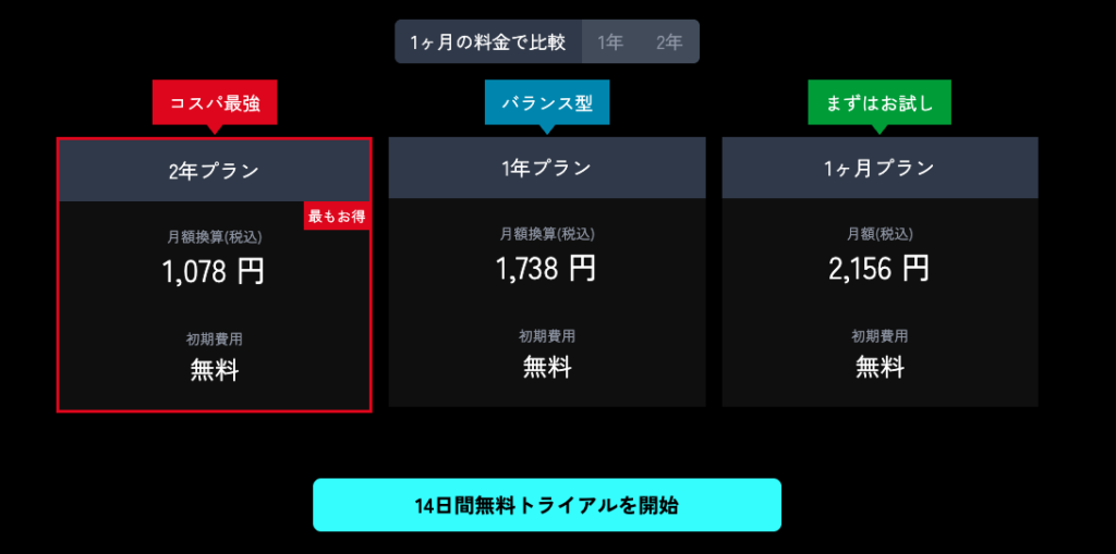 BGMC Stationの料金表